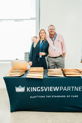 Custom Rectangle Table Covers - Conference event for our advisors with over 100 attendees