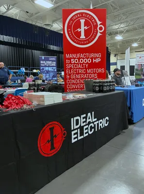 Custom Rectangle Table Covers - HR attended a career fair at a local school in our community