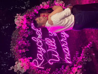 NeonSignsNow really put the effort in making the signs with great quality while delivering on time Beautiful sign and she said yes