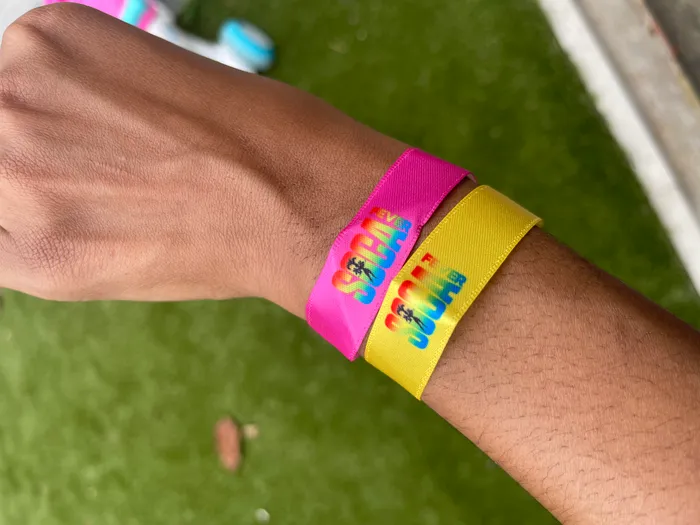 AustraliaPromoNow.Com - Full Color Satin Cloth Wristbands