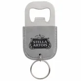 Leather Bottle Opener Keychain