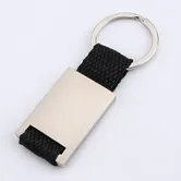Metal and Weave Keychain