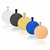 Full Color Circle Metal Keychain