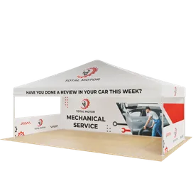 Custom Outdoor Trade Show Displays Heavy Duty 20ft X 10ft - Australia Promo Now