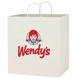 Custom Kraft White Paper Bag - Australia Promo Now