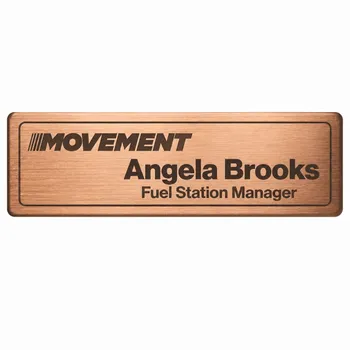 Engraved Metal Name Badges - Australia Promo Now