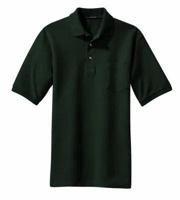 Port Authority Heavyweight Cotton Pique Polo with Pocket. K420P - Australia Promo Now