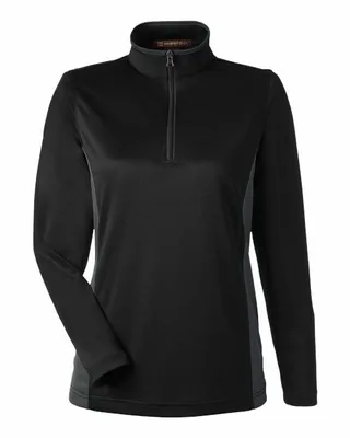 Harriton Ladies' Flash Snag Protection Plus IL Colourblock Quarter-Zip - Australia Promo Now