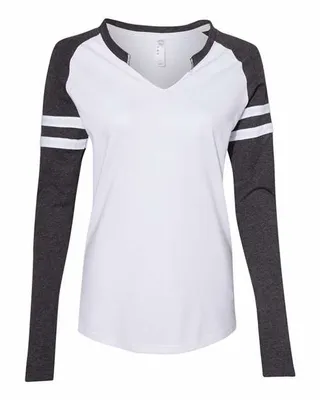 LAT Ladies' Gameday Mash-Up Long Sleeve Fine Jersey T-Shirt - Australia Promo Now