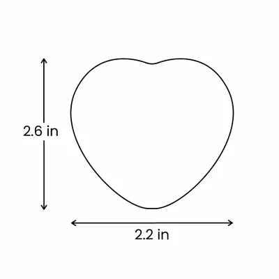 Heart 2.2 in. x 2.6 in.