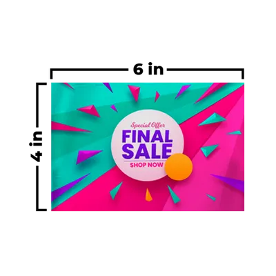 6 x 4 in - Australia Promo Now