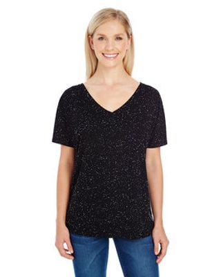 Threadfast Apparel Ladies' Triblend Fleck Short-Sleeve V-Neck T-Shirt
