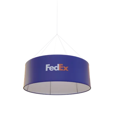 Custom Trade Show Overhead Hanging Signs - Circle - Australia Promo Now