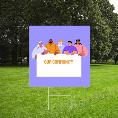 Custom Community Yard Sign