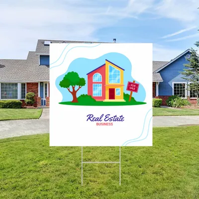 Custom Real Estate Business Yard Sign