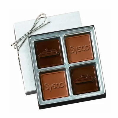 Custom Chocolate Squares Gift Box (2 1/2oz.) - Australia Promo Now