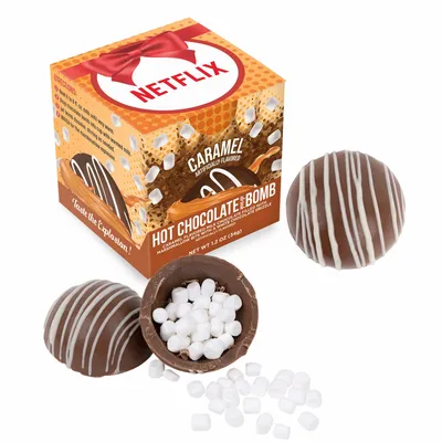 Hot Chocolate Bomb Caramel Flavor in Full Color Box - Australia Promo Now