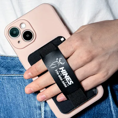 Leather Phone Wallet with Hand Grip - Australia Promo Now