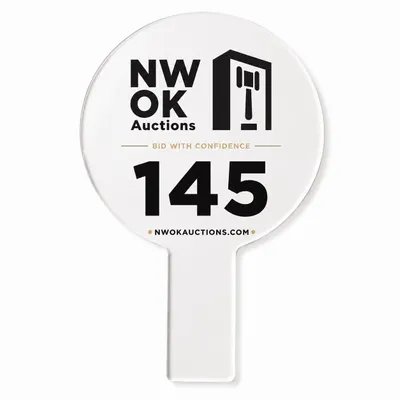 Acrylic Auction Paddles - Australia Promo Now