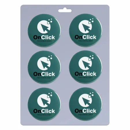 6 pack_Round Lapel Pin 1.00 inch - Australia Promo Now