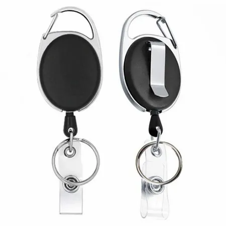 Solid Black and Steel Reel Keychain Solid Black and Steel Reel Keychain - Australia Promo Now