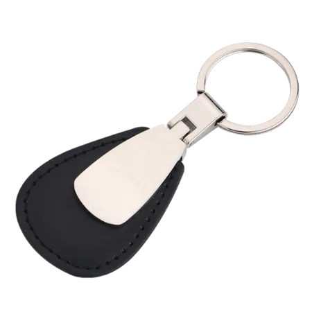 Teardrop Leather & Metal Keychain Teardrop Leather & Metal Keychain - Australia Promo Now