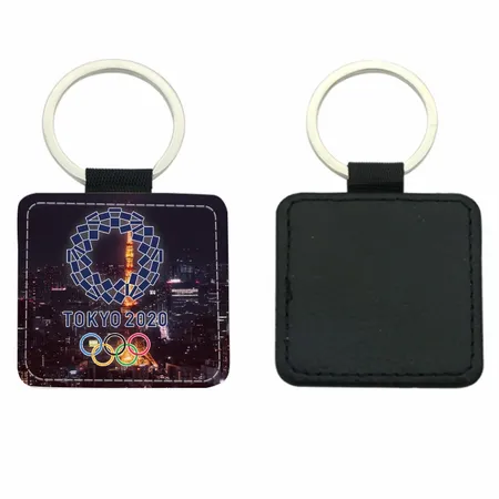 Square Leather Keychain Square Leather Keychain - Australia Promo Now