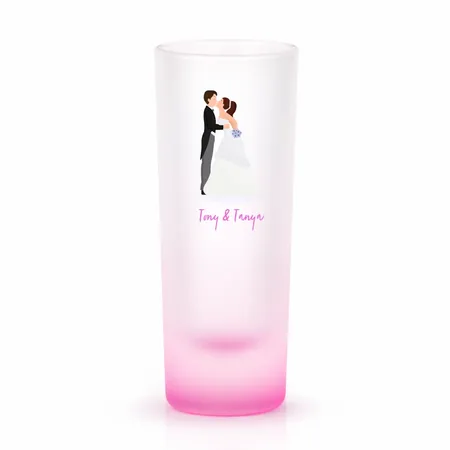 Radiant Base Frosted Tall Shot Glass - Australia Promo Now