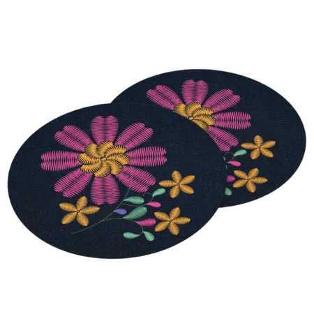 Cotton & Linen Embroidered Coasters - Australia Promo Now