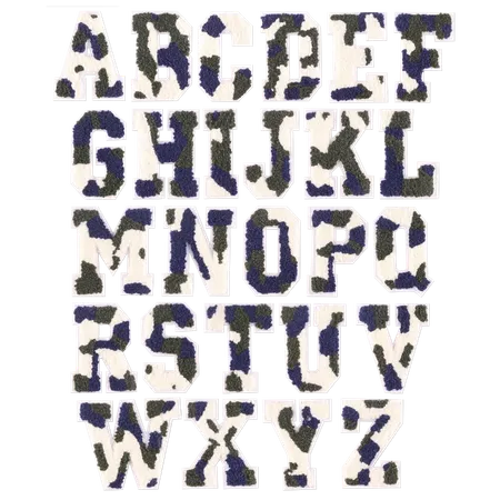 Chenille Camo Letters Patches - Australia Promo Now