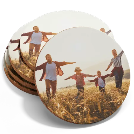 Custom Photo Fiberboard Coasters - Australia Promo Now