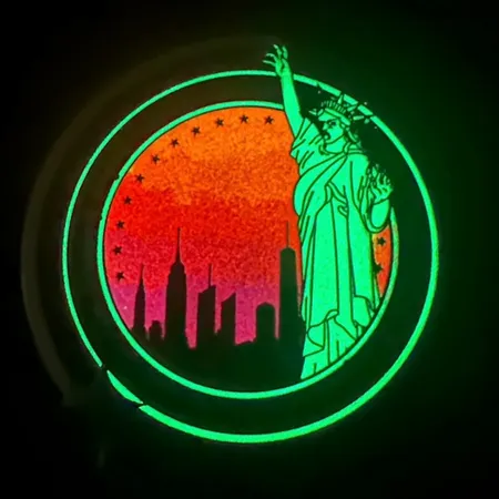 Glow In The Dark Badge Glow In The Dark Badge - Australia Promo Now