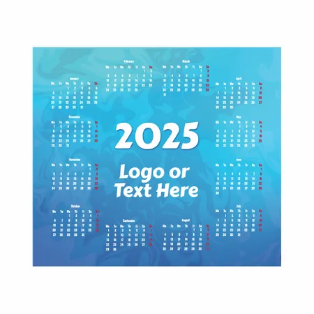 Light Blue Calendar Mouse Pad - Australia Promo Now