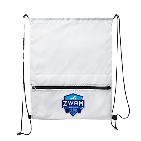 Zip Pocket Drawstring Bag Zip Pocket Drawstring Bag - Australia Promo Now