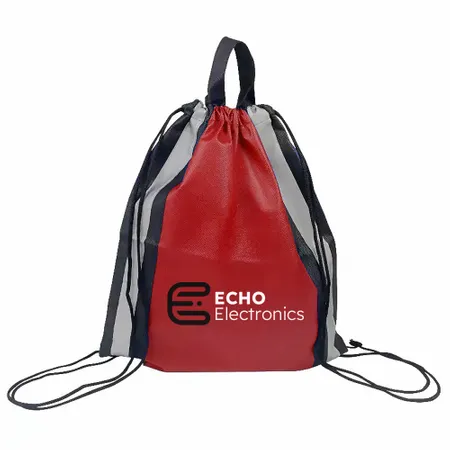 Reflective Side-Strip Drawstring Bag Reflective Side-Strip Drawstring Bag - Australia Promo Now