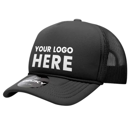 Decky 7010 - Youth 5 Panel Mid Profile Structured Foam Trucker, Kids Foam Trucker Hat, Mesh Back - Australia Promo Now