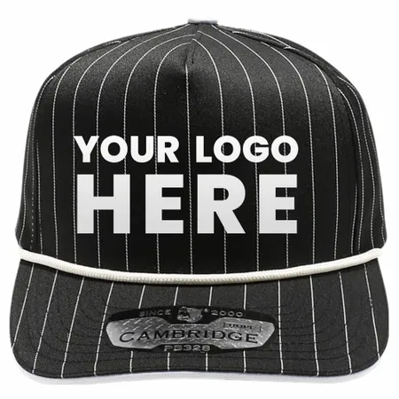 Pit Bull Cambridge PB328R 5-Panel Pinstripe Snapback Hat With Rope - Australia Promo Now