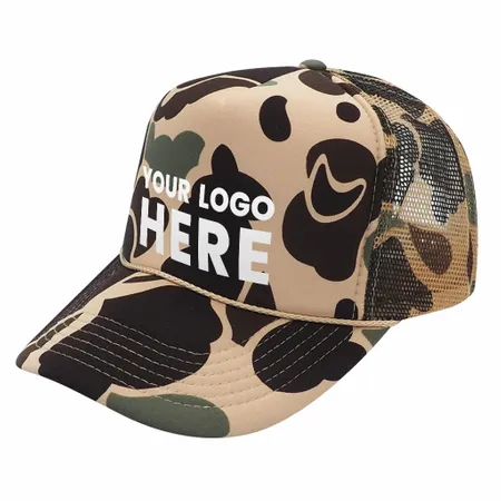 Nissun CSC - Foam Trucker Camo Hat, 5-Panel Camouflage Cap - Australia Promo Now