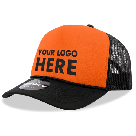 Decky 220 Blank 2-Tone Neon Foam Trucker Hats - Australia Promo Now