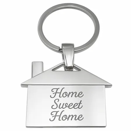 House-Shaped Metal Keychain - Australia Promo Now