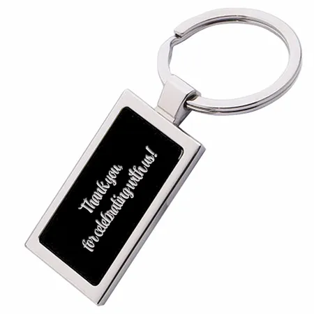 Colored Rectangle Metal Keychain - Australia Promo Now