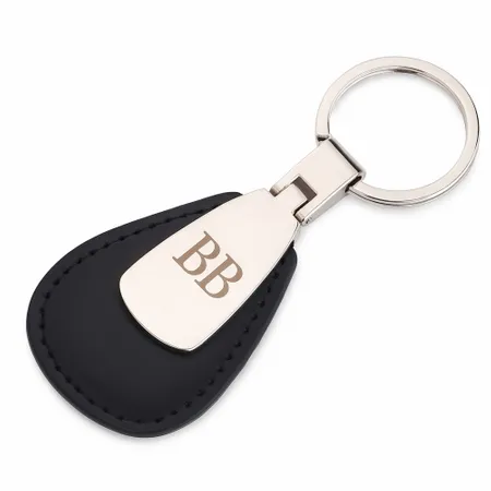 Teardrop Leather & Metal Keychain - Australia Promo Now