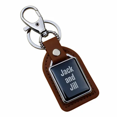 Premium Leather & Metal Keychain - Australia Promo Now