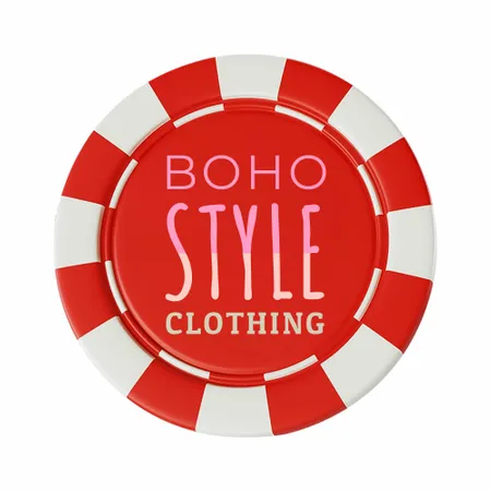 8 Stripe Custom Poker Chips - Inlay - Australia Promo Now