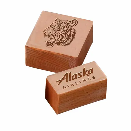 Rectangle Wood Rubber Stamps - Australia Promo Now
