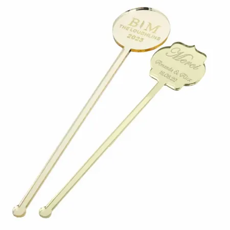 Metallic Acrylic Stir Sticks - Australia Promo Now
