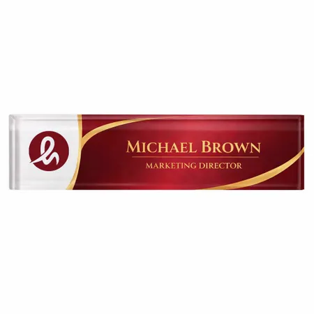 Acrylic Desktop Name Badges - Australia Promo Now