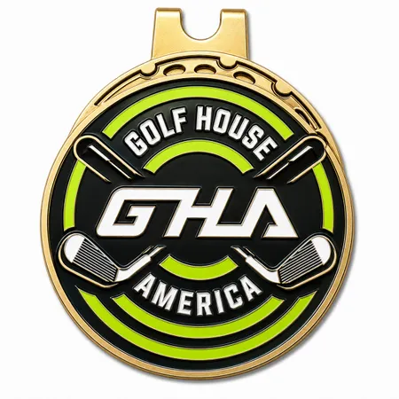 Soft Enamel Golf Ball Marker with Hat Clips - Australia Promo Now