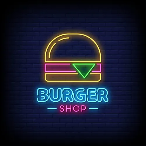 Burger Shop Neon Sign - Australia Promo Now