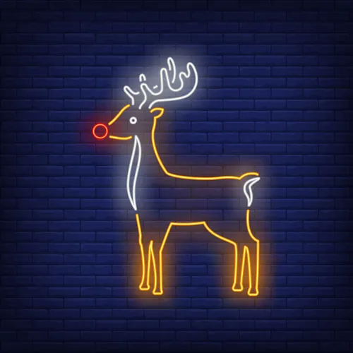 Cute Reindeer Neon Sign - Australia Promo Now